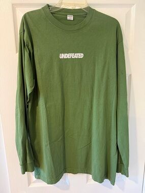 Undefeated Olive Green Long-Sleeve Logo Tee